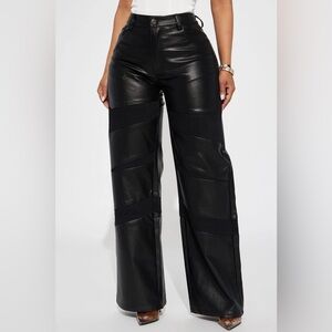 NWT Fashion Nova Moto Chic Faux Leather Pant